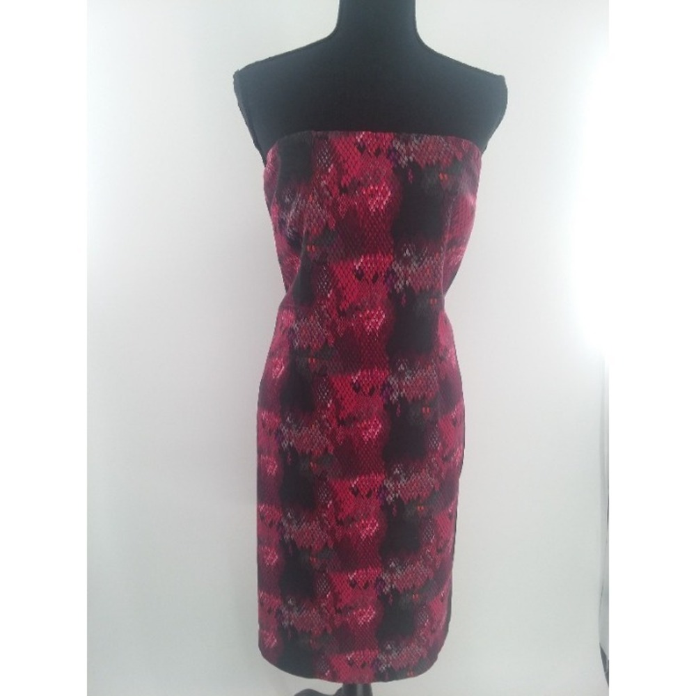 The Limited Snakeskin Print Strapless Dress with Back Zipper Size 10